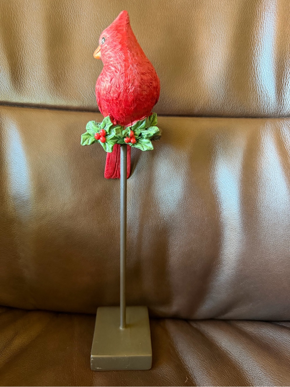 Red Cardinal Bird Decorative Perch 11”x2”-Stylish Table Accent NWT Retail $27.95 - Picture 2 of 8